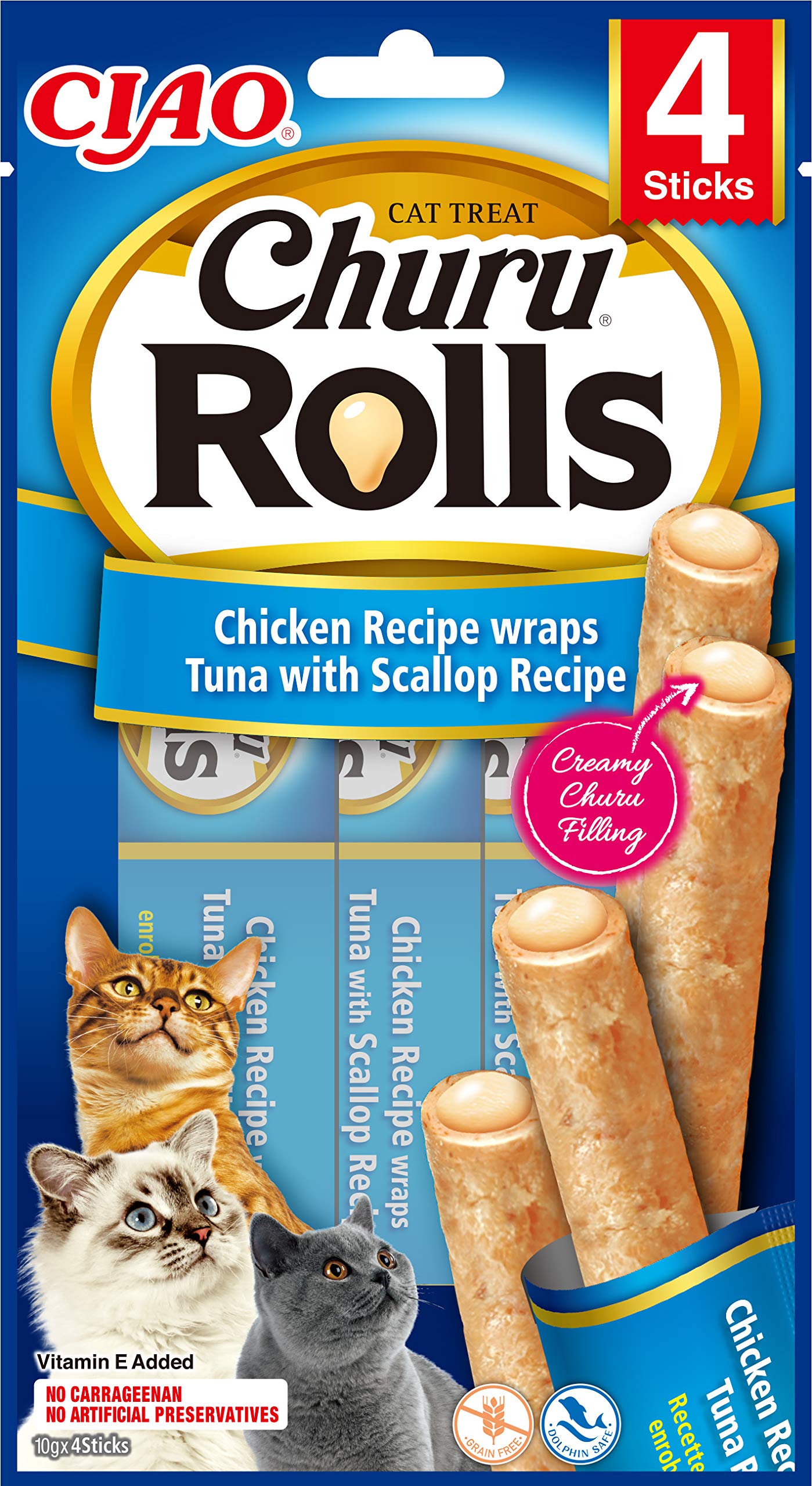 inaba-churu-rolls-friandise-chat-thon-poulet-4x10g image 8