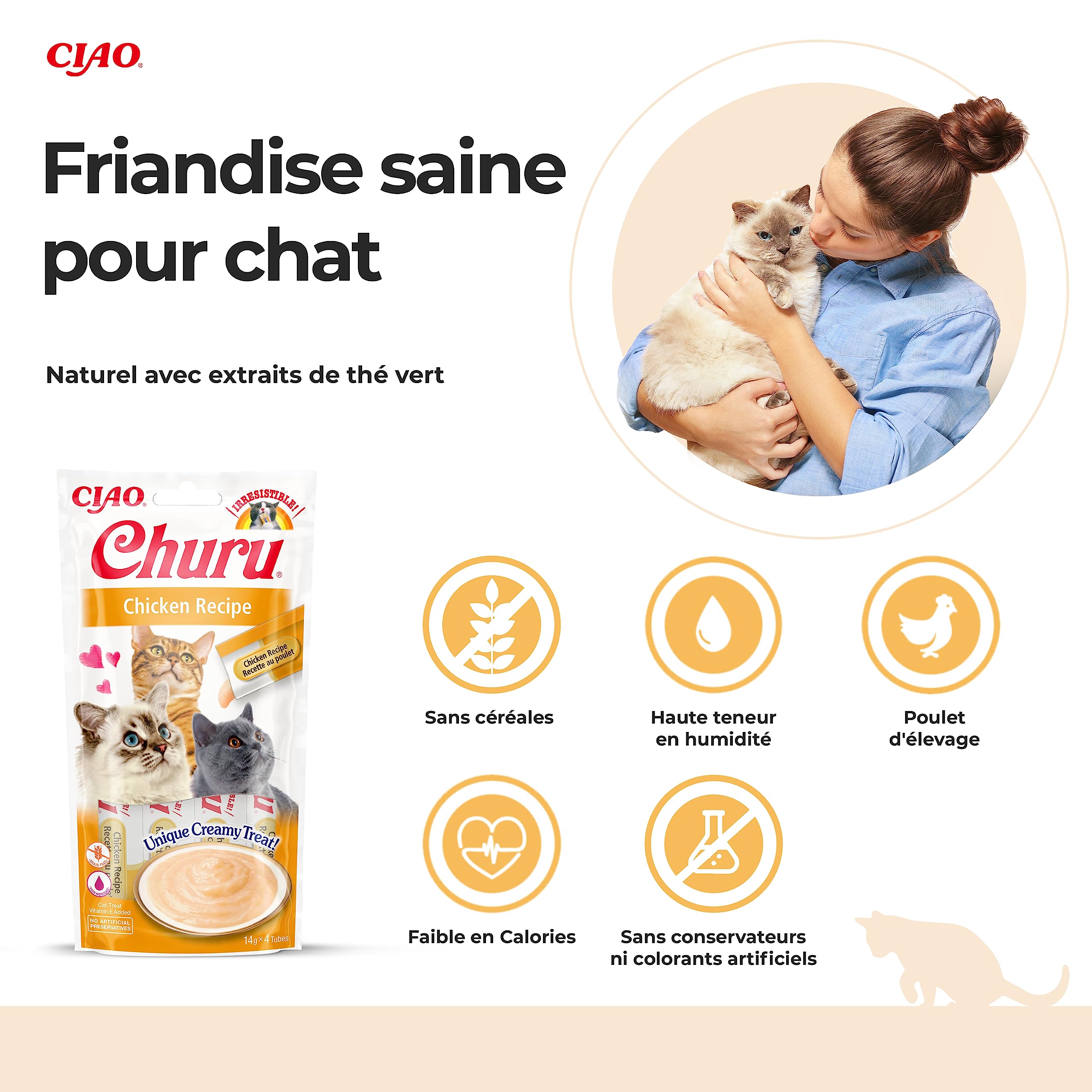 inaba-churu-pur-e-chat-poulet-4x14g-56g image 5