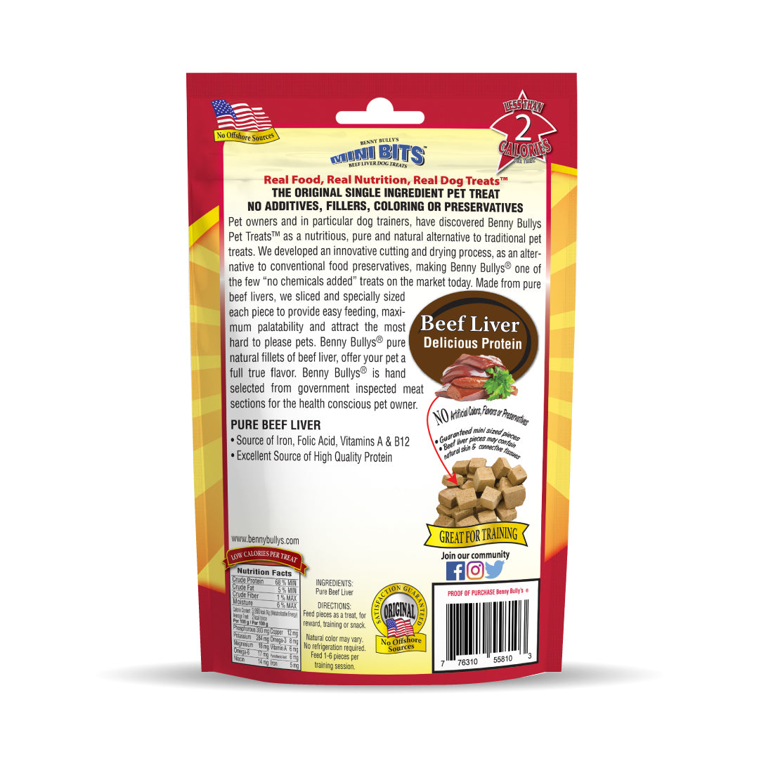 benny-bully-s-mini-bits-beef-liver-friandise-chien-50-g-pur-foie image 2