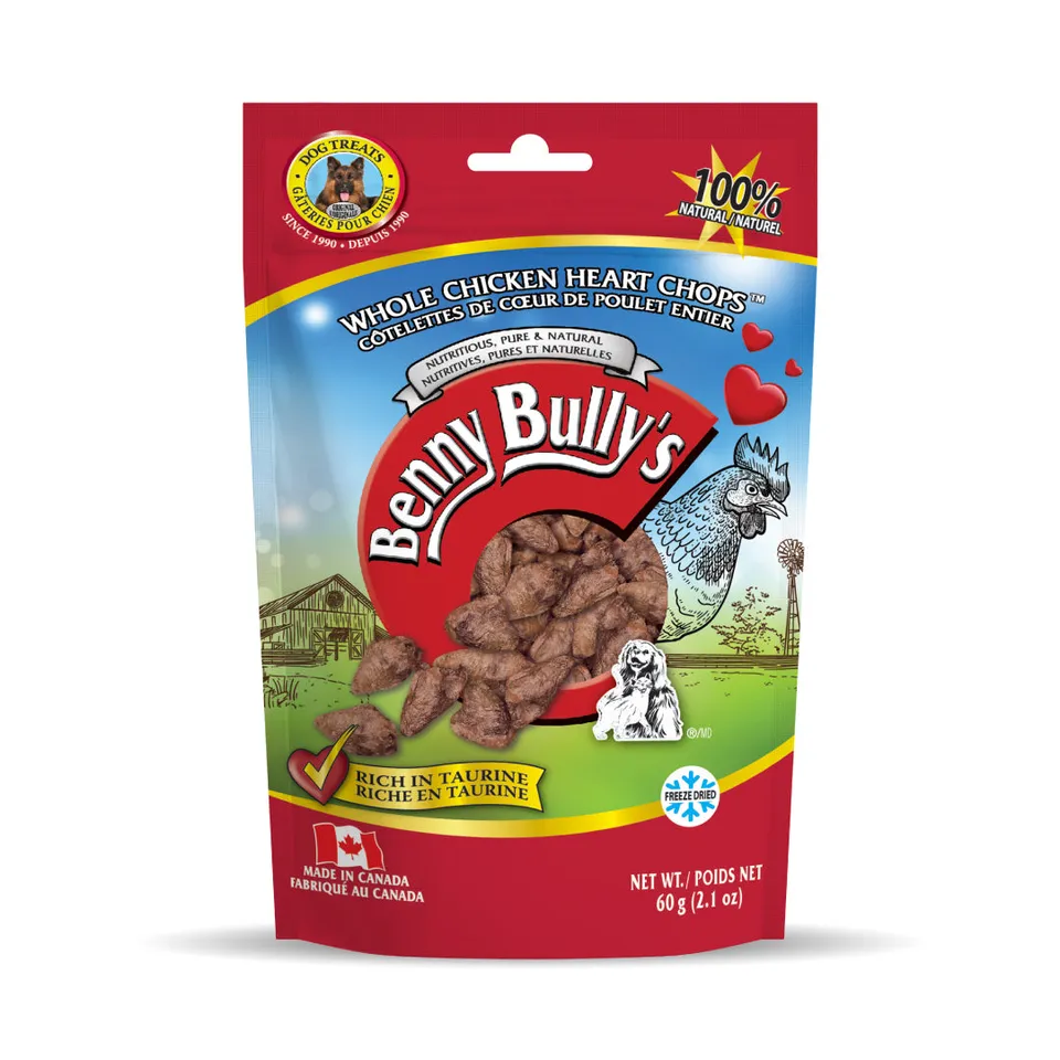 benny-bully-s-chicken-heart-chops-friandise-chien-c-ur-poulet-lyophilis image 1