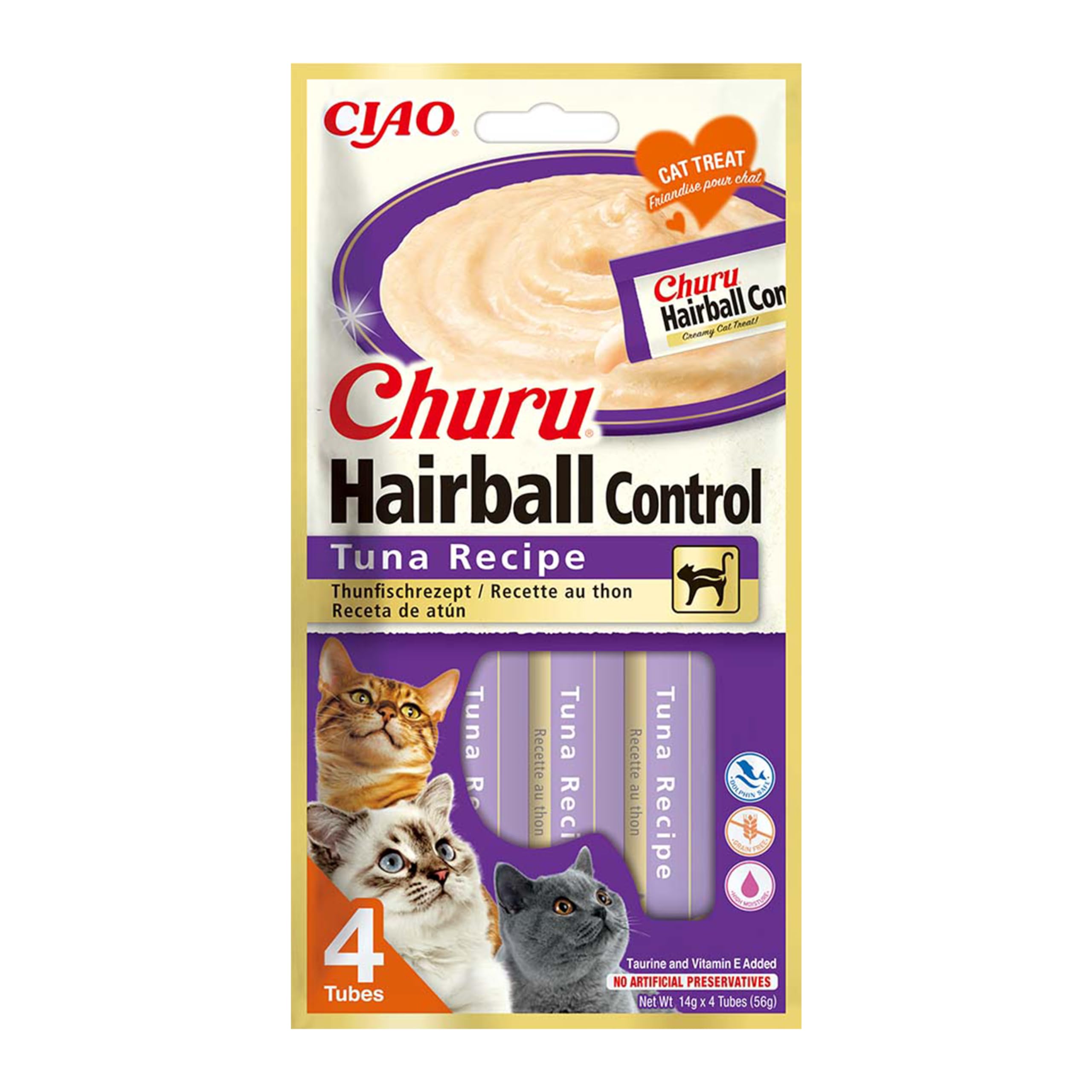 inaba-churu-hairball-control-friandise-chat-thon-poulet-20-tubes image 8