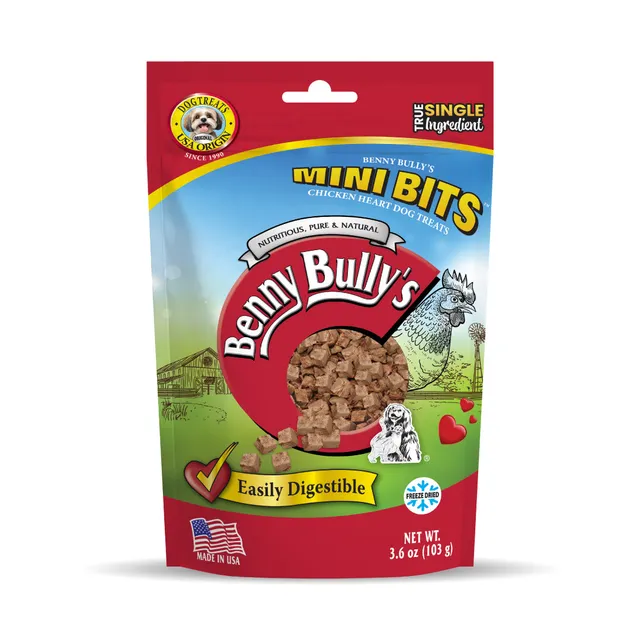 benny-bully-s-mini-bits-c-ur-de-poulet-friandise-chien-3-6-oz image 1