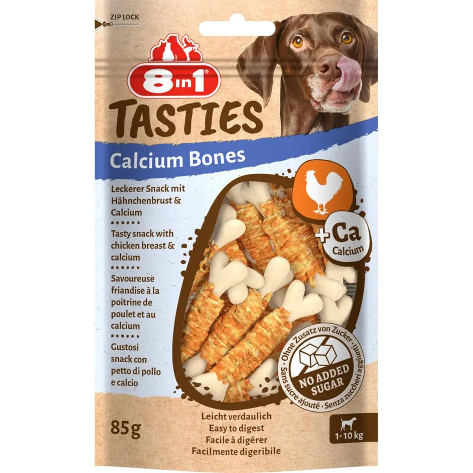 8in1-tasties-calcium-bones-friandise-chien-poulet-85g-calcium image 1
