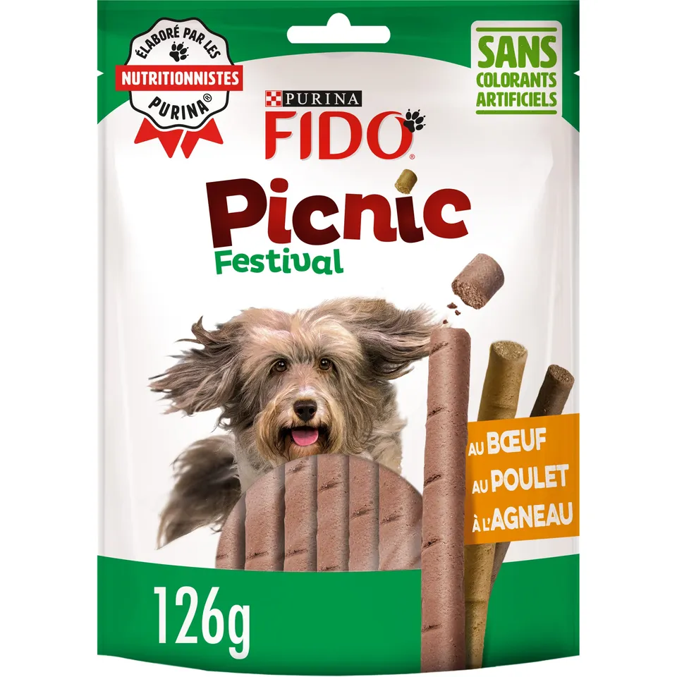 fido-picnic-festival-friandises-chien-8x126g-b-uf-poulet-agneau image 1