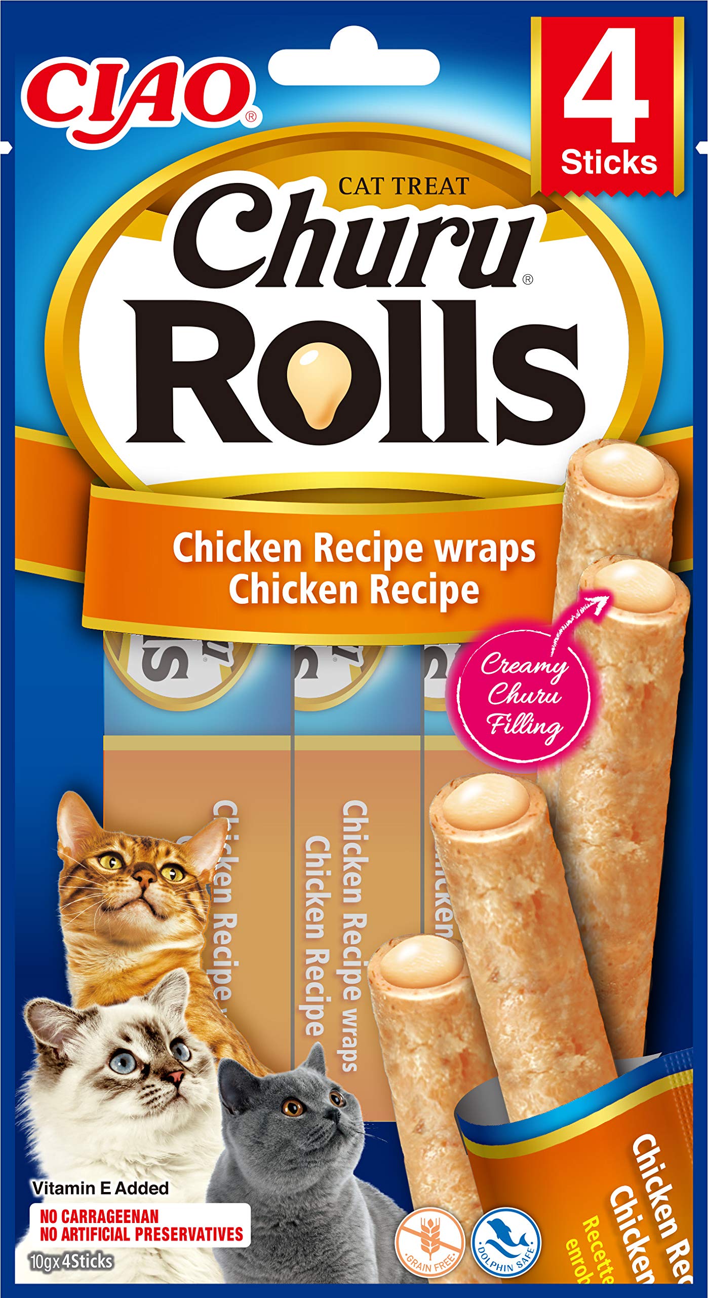 inaba-churu-rolls-b-tonnet-poulet-4x10g-friandise-chat image 1