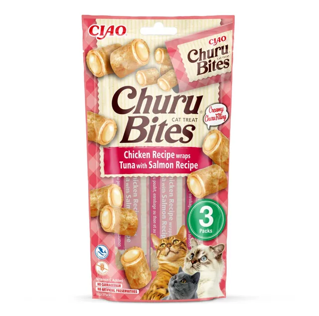 inaba-churu-bites-friandise-chat-thon-saumon-3x10g image 1