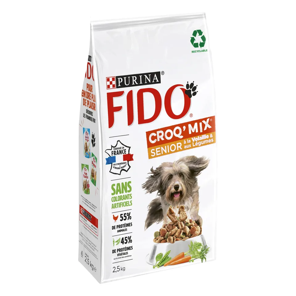 fido-croq-mix-croquettes-chien-senior-volaille-l-gumes-2-5kg image 1