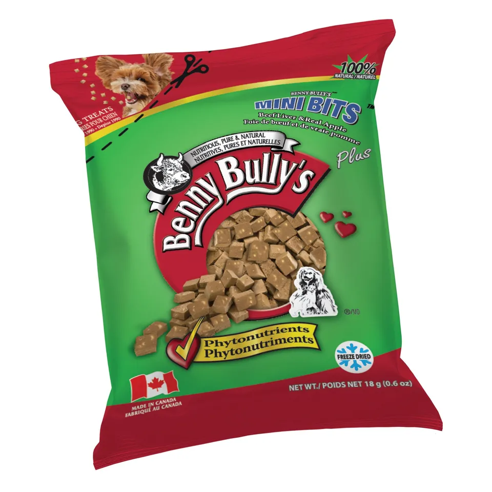 benny-bully-s-mini-bits-friandise-chien-foie-de-b-uf-pomme image 1