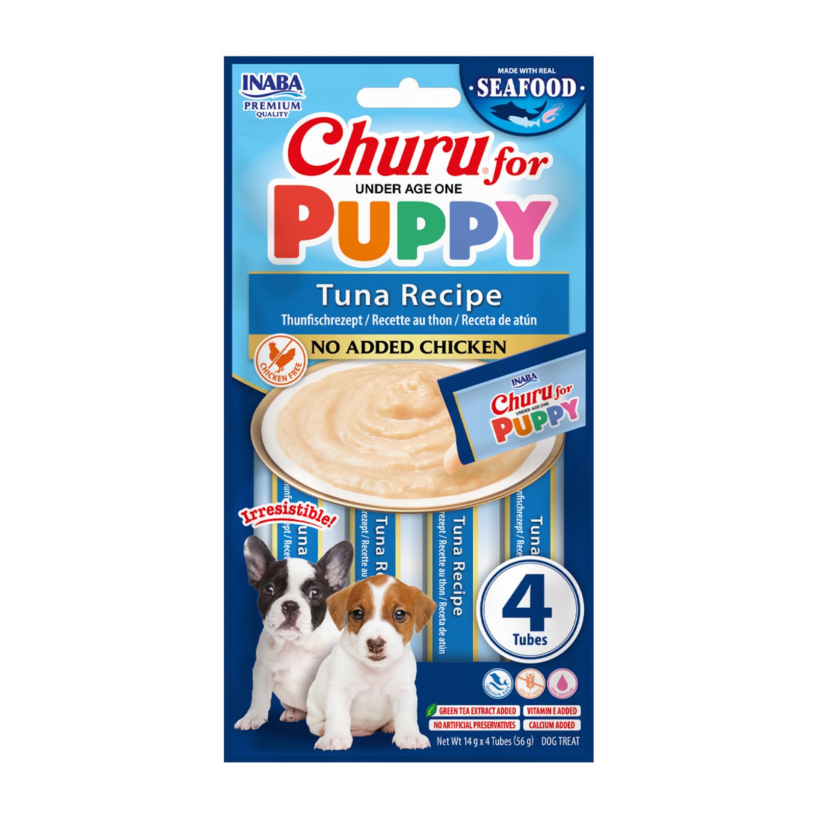inaba-churu-puppy-friandise-chiot-thon-dha-4x14g-sans-poulet image 2