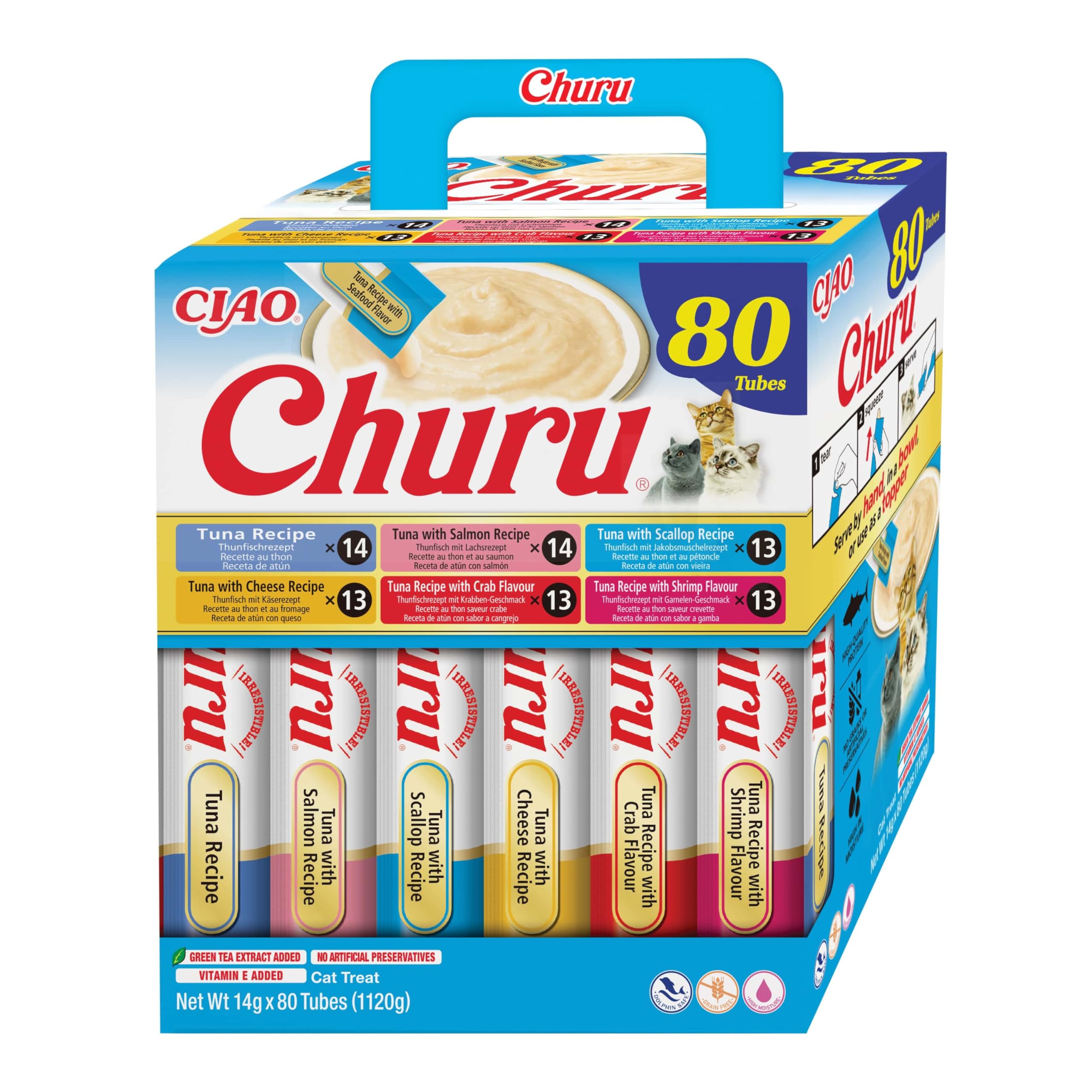 inaba-churu-cat-pur-e-thon-80x14g-friandise-chat image 2