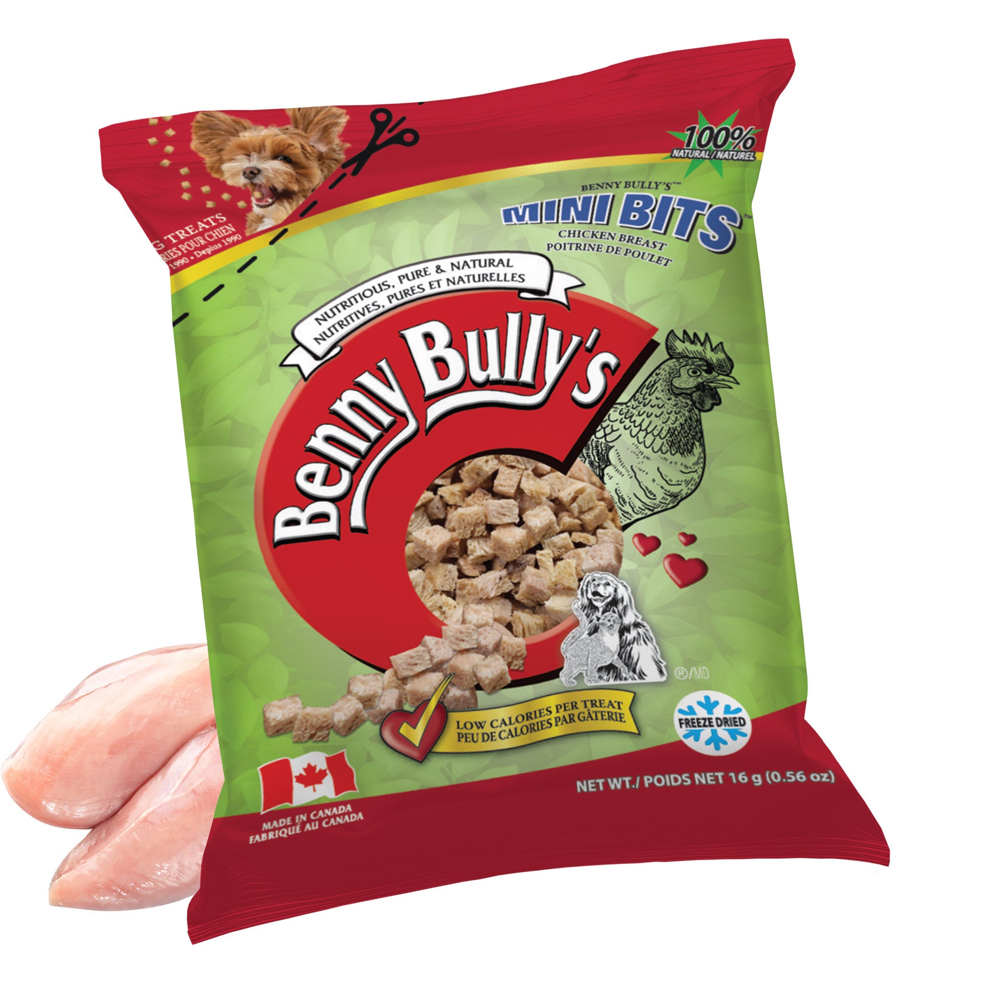 benny-bully-s-mini-bits-chicken-breast-friandise-chien-sachet-pur-poulet image 2