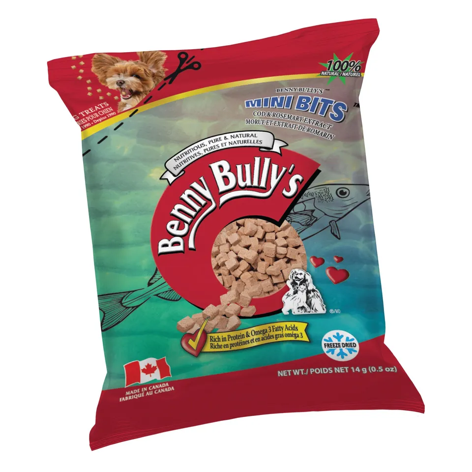 benny-bully-s-mini-bits-cod-friandise-chien-sachet-poisson-romarin image 1