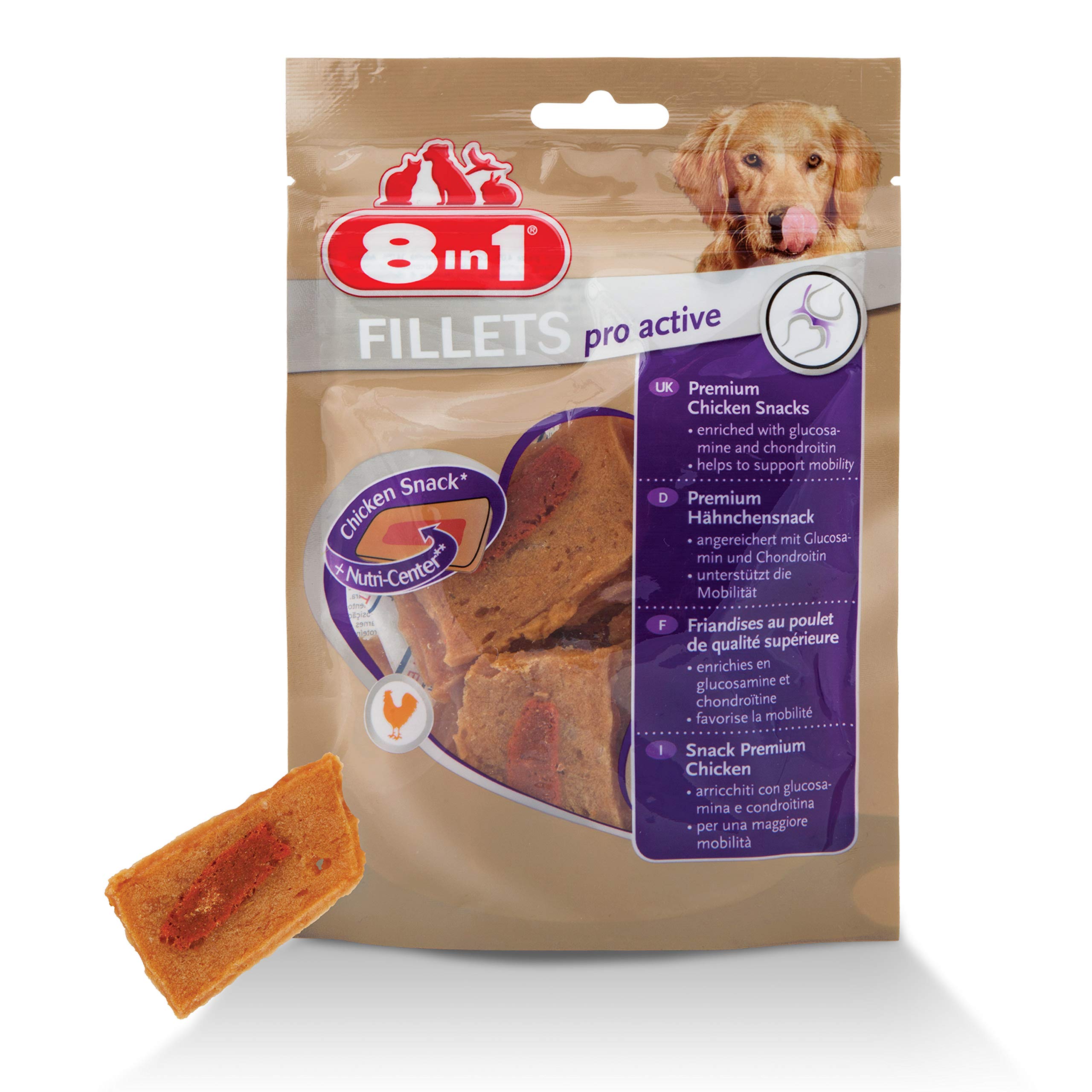 8in1-fillets-pro-active-snack-chien-poulet-80g-articulations image 1