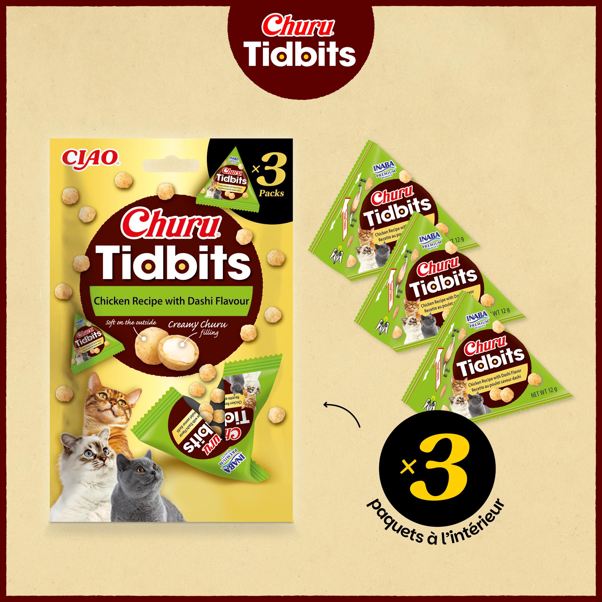 inaba-churu-tidbits-bouch-e-chat-poulet-dashi-36g-riche-en-eau image 2