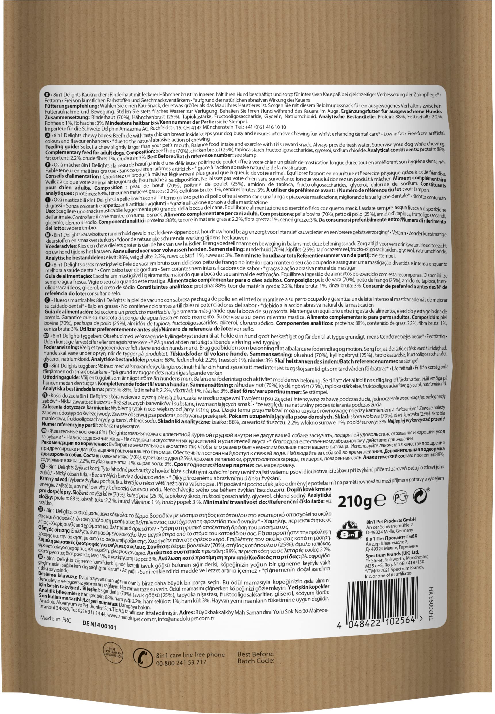 8in1-delights-s-os-m-cher-chien-poulet-x6-pauvre-en-graisse image 2