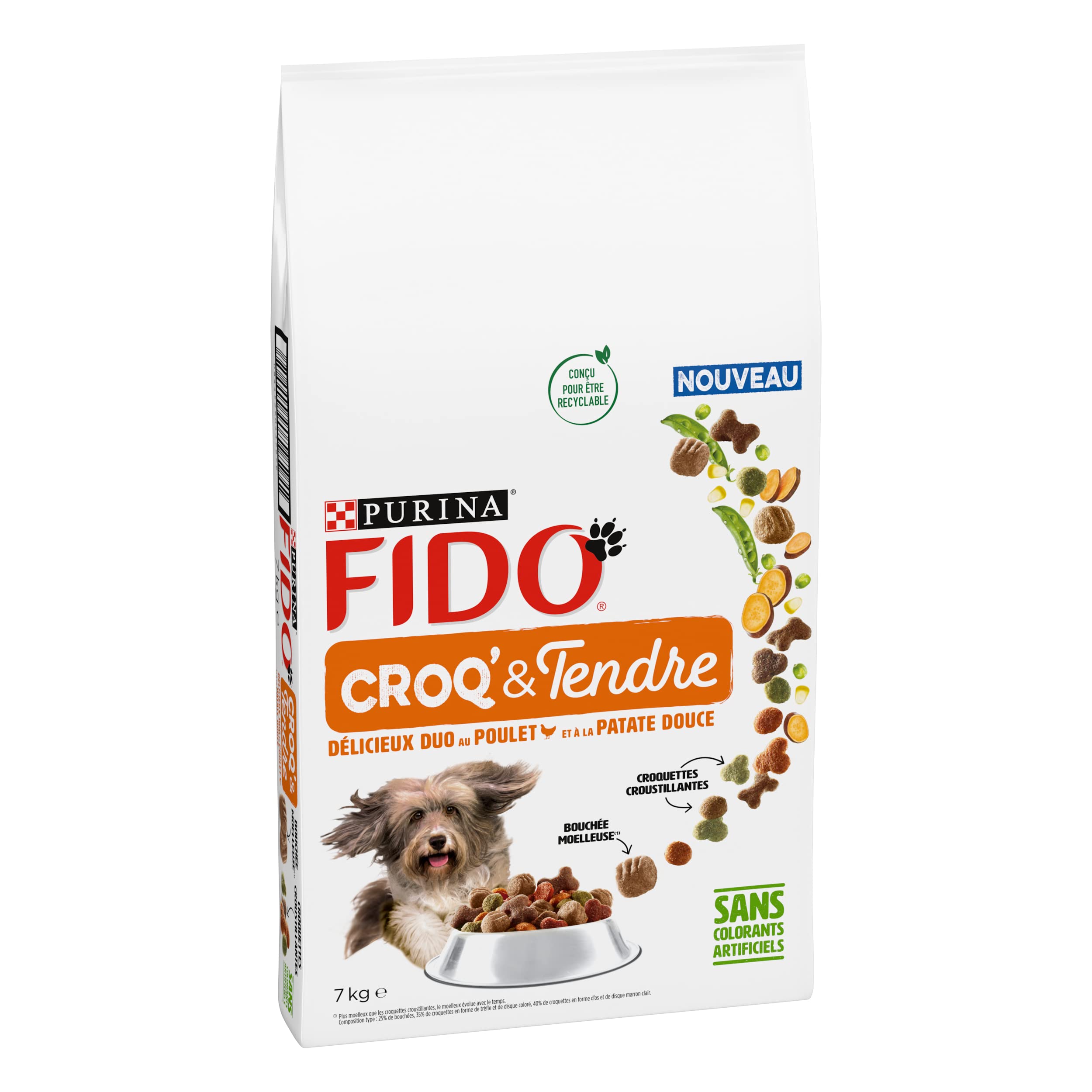 fido-croq-tendre-croquettes-chien-poulet-7-kg-muscles image 2