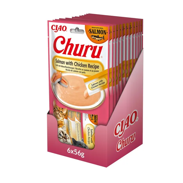 inaba-ciao-broth-bouillon-chat-saumon-poulet-tapioca-200-g image 1