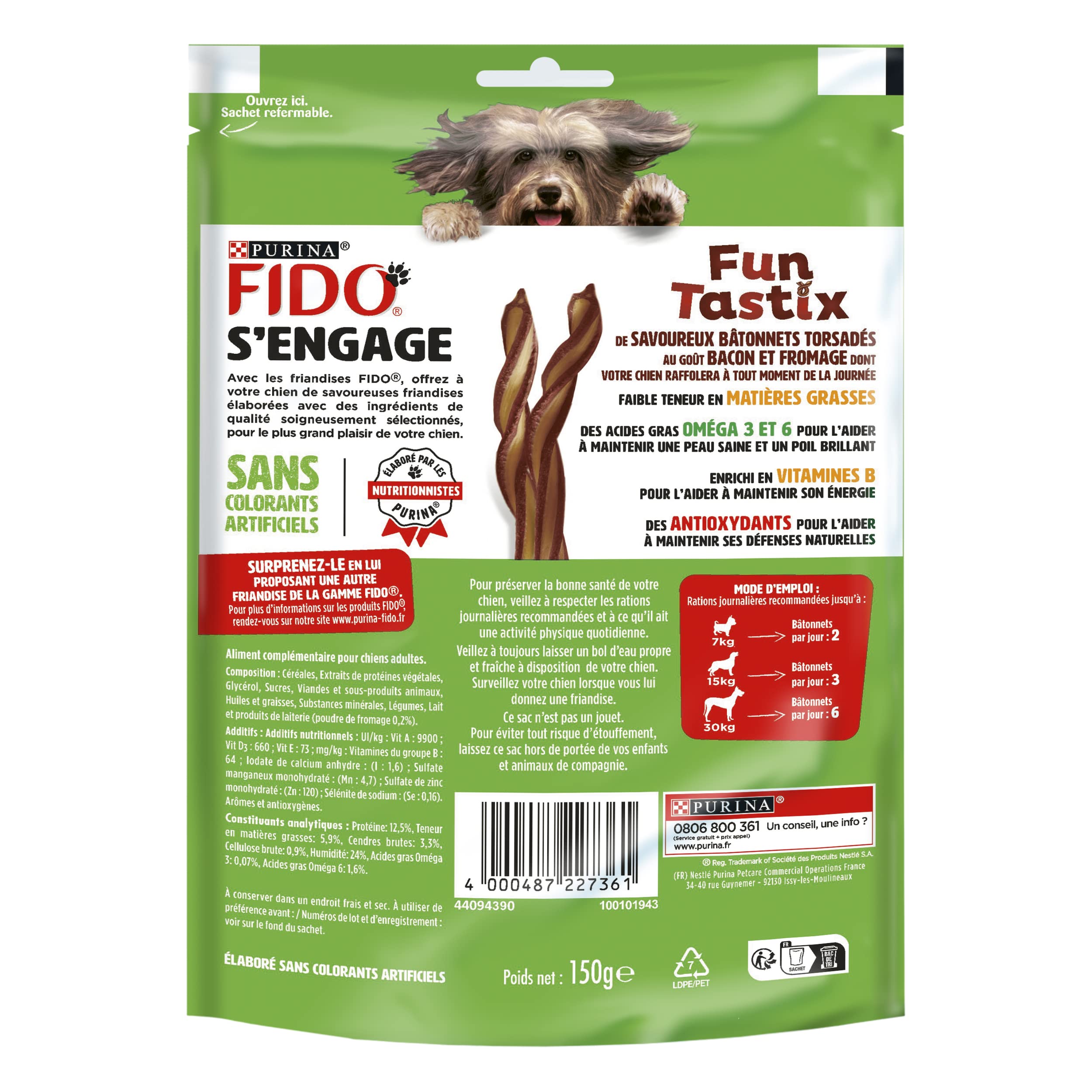 fido-fun-tastix-b-tonnets-chien-bacon-fromage-6-x-150-g image 3