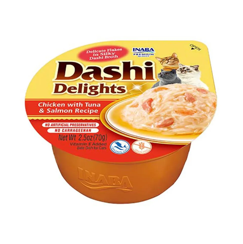 inaba-dashi-delights-p-t-e-chat-poulet-thon-saumon-70g image 1