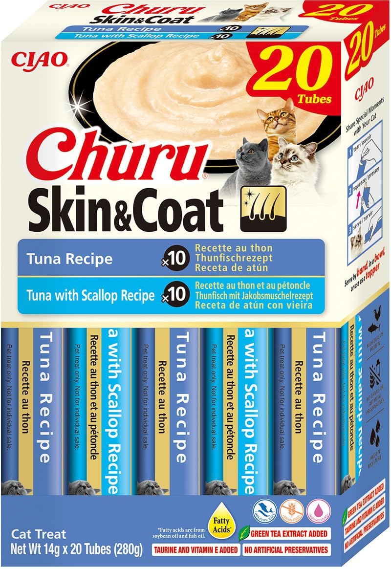 inaba-churu-skin-coat-cr-me-chat-thon-20-x-14-g-pelage image 1