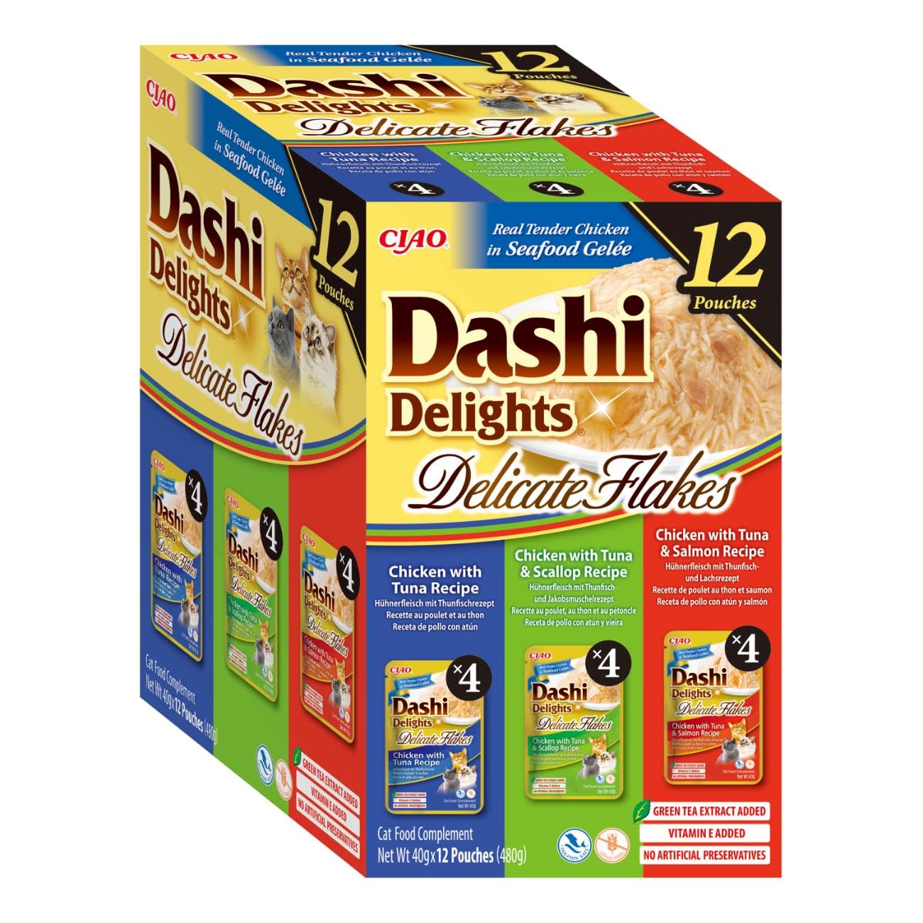 inaba-dashi-delights-flocons-chat-poulet-12x40g-hydratant image 2