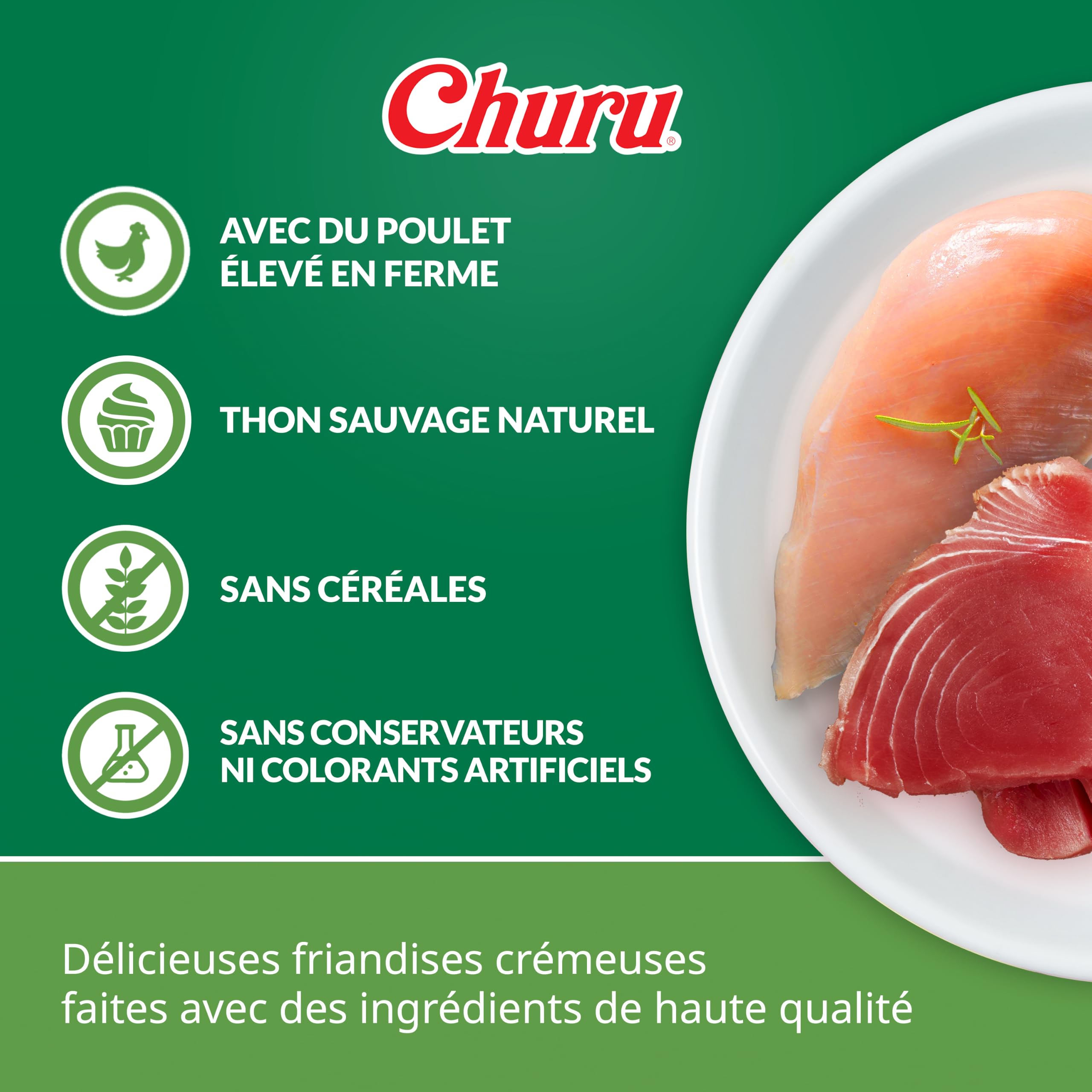 inaba-churu-dog-pur-e-poulet-thon-4x14g-friandise image 2