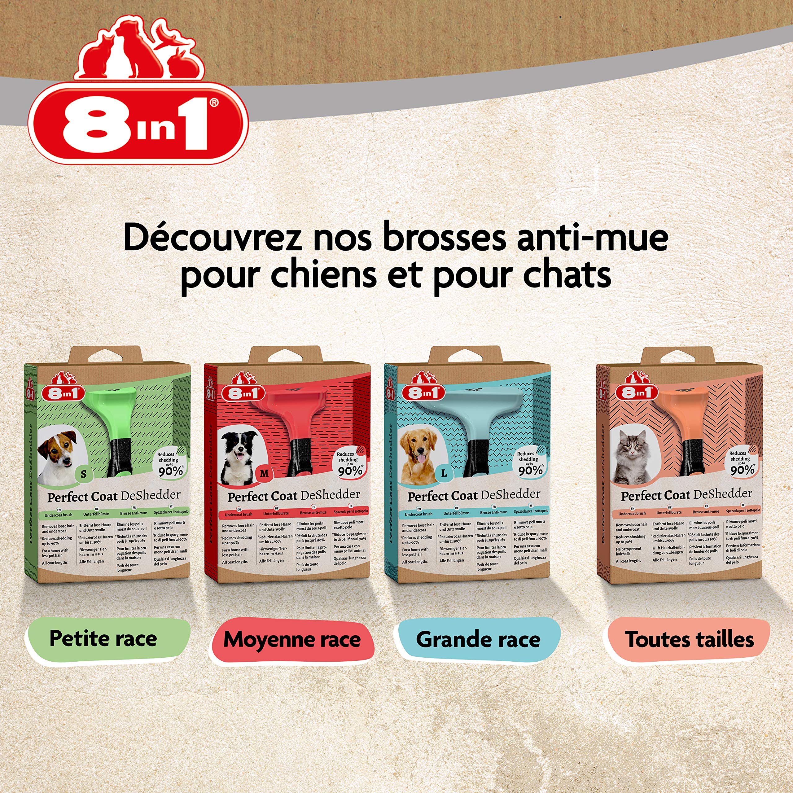 8in1-perfect-coat-brosse-chien-sous-poil-petit-chien-verte image 6