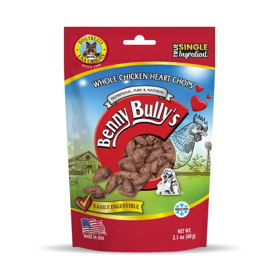 benny-bully-s-whole-chicken-heart-chops-friandise-chien-c-ur-poulet image 1