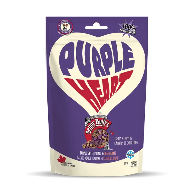 benny-bully-s-purple-heart-friandise-chien-patate-douce-coeur-boeuf image 1