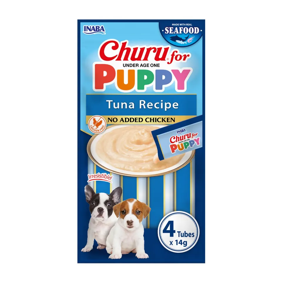 inaba-churu-puppy-friandise-chiot-thon-dha-4x14g-sans-poulet image 1