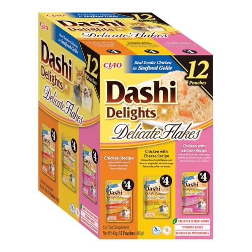 inaba-dashi-delights-flocons-chat-poulet-12x40g-hydratant image 3