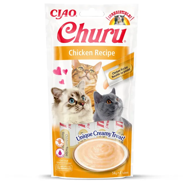 inaba-churu-pur-e-chat-poulet-4x14g-56g image 1