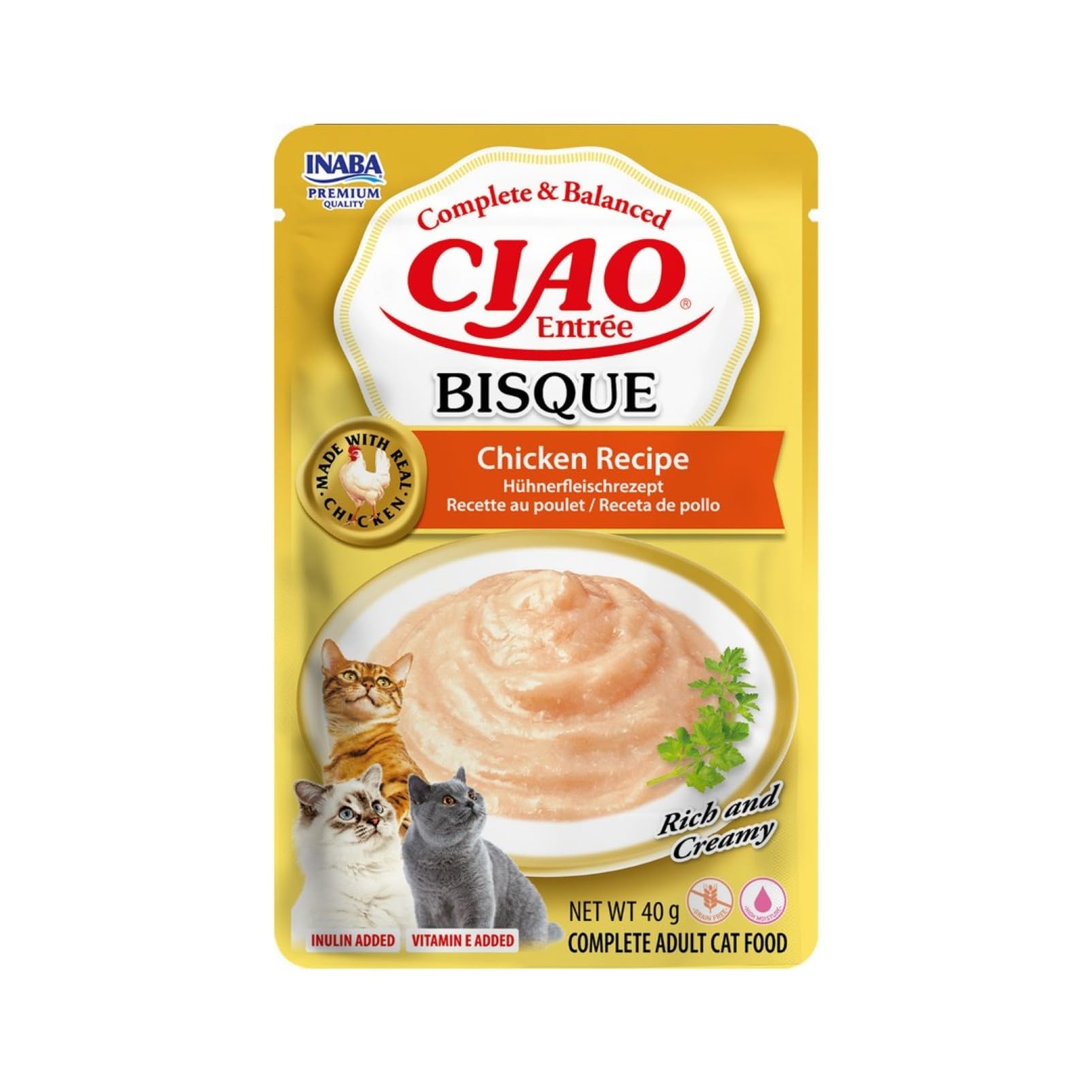 inaba-ciao-entr-e-bisque-repas-chat-poulet-40-g-lot-de-12-complet image 2