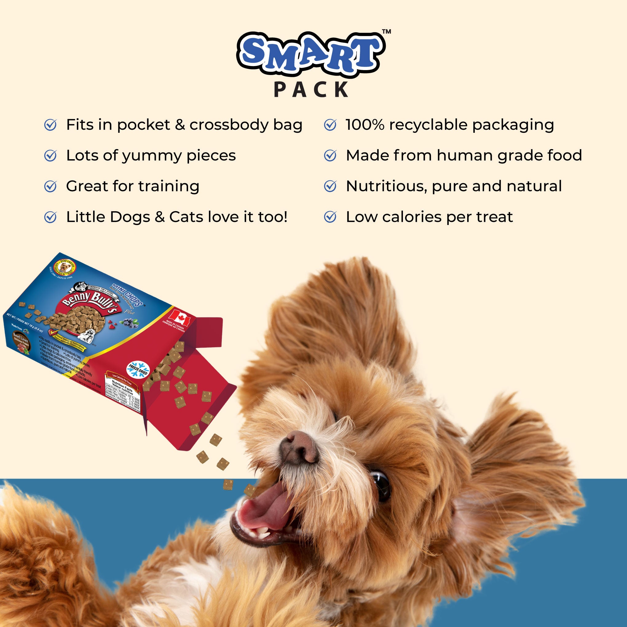 benny-bully-s-mini-chops-friandise-chien-foie-myrtille-x12 image 2