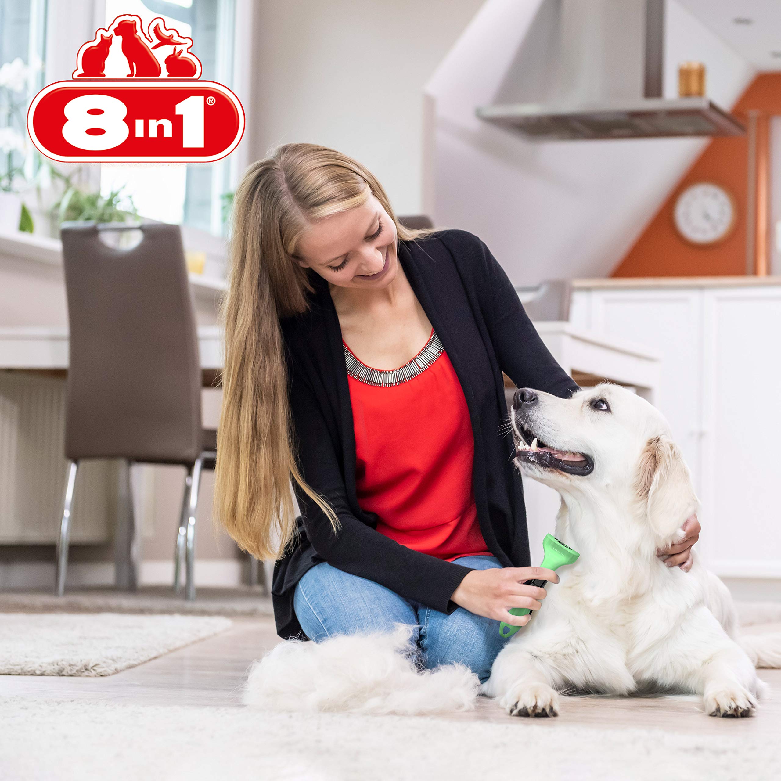 8in1-perfect-coat-brosse-chien-sous-poil-petit-chien-verte image 5