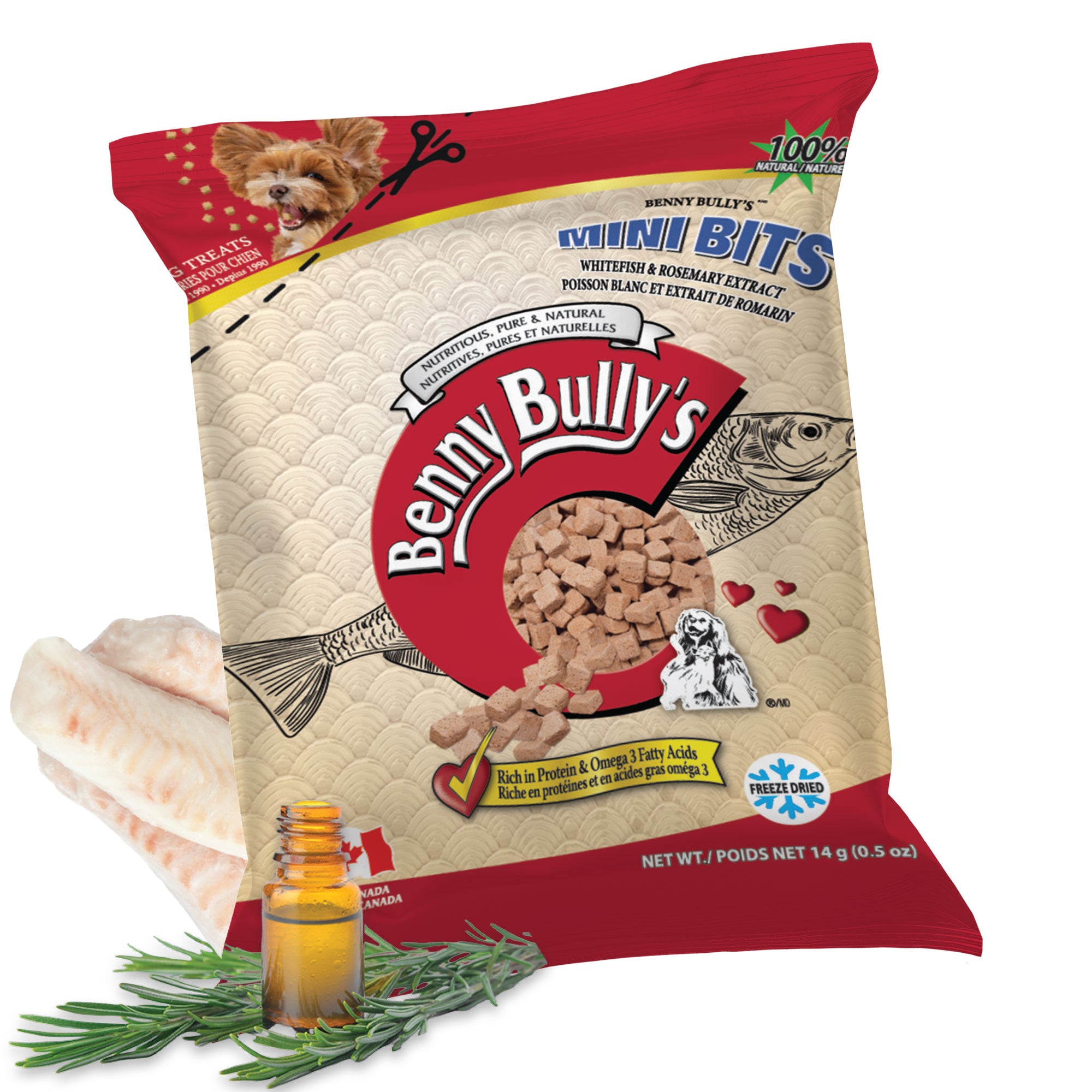 benny-bully-s-mini-bits-friandise-chien-poisson-romarin image 2