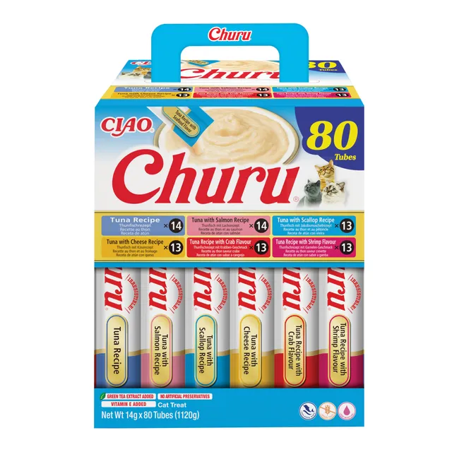inaba-churu-cat-pur-e-thon-80x14g-friandise-chat image 1