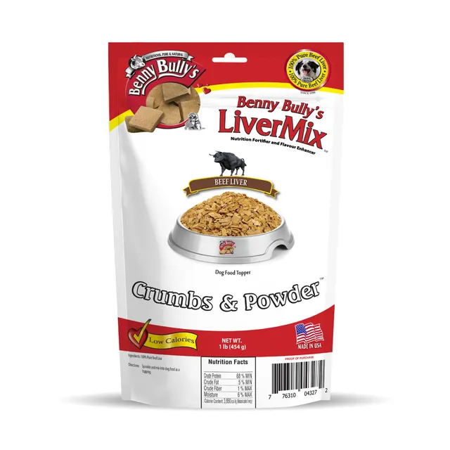benny-bully-s-livermix-poudre-chien-foie-de-b-uf-454-g image 1