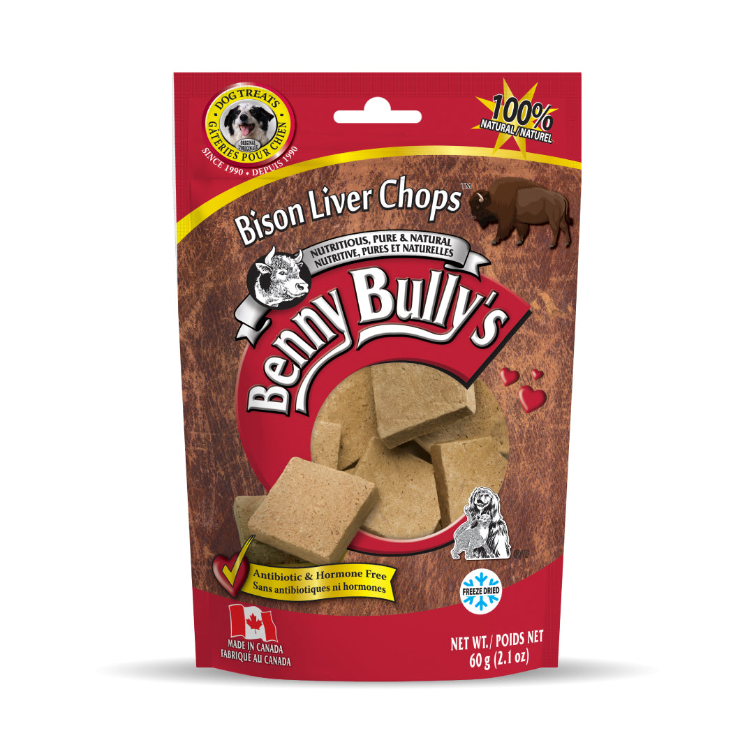 benny-bully-s-liver-chops-bison-friandise-chien-243-g-foie-bison image 6