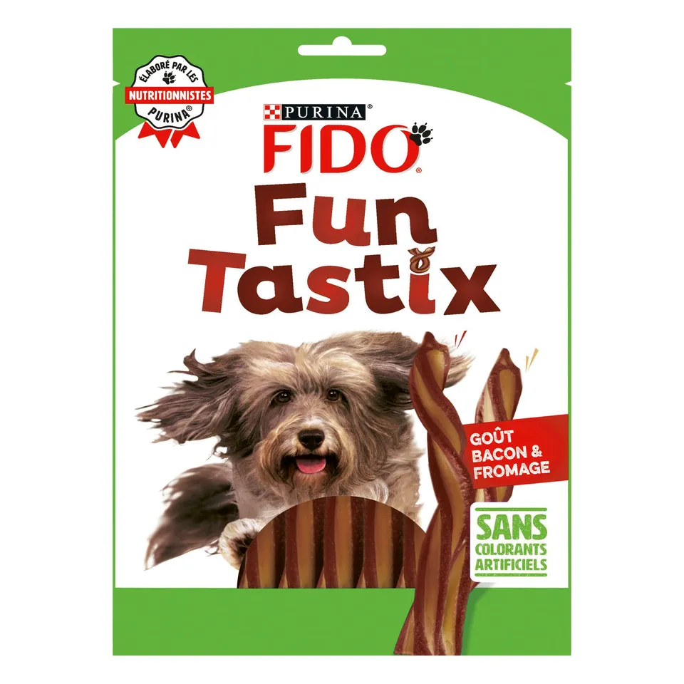 fido-fun-tastix-b-tonnets-chien-bacon-fromage-6-x-150-g image 1