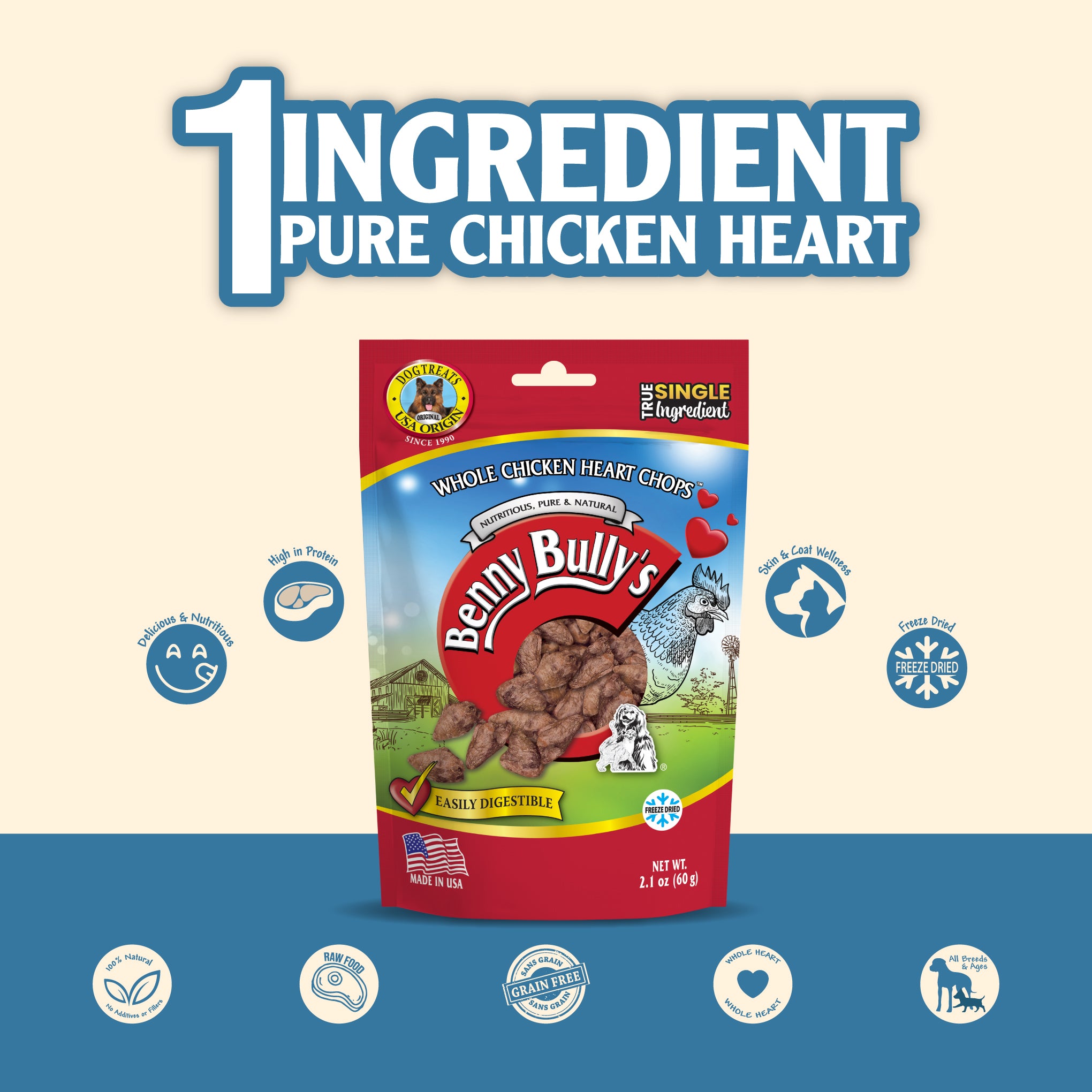 benny-bully-s-whole-chicken-heart-chops-friandise-chien-c-ur-poulet image 3
