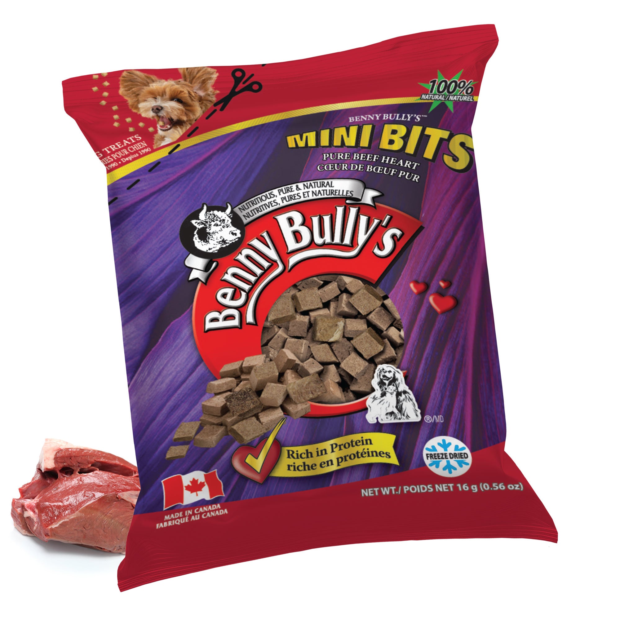 benny-bully-s-mini-bits-c-ur-de-b-uf-friandise-chien-pillow-pack image 2