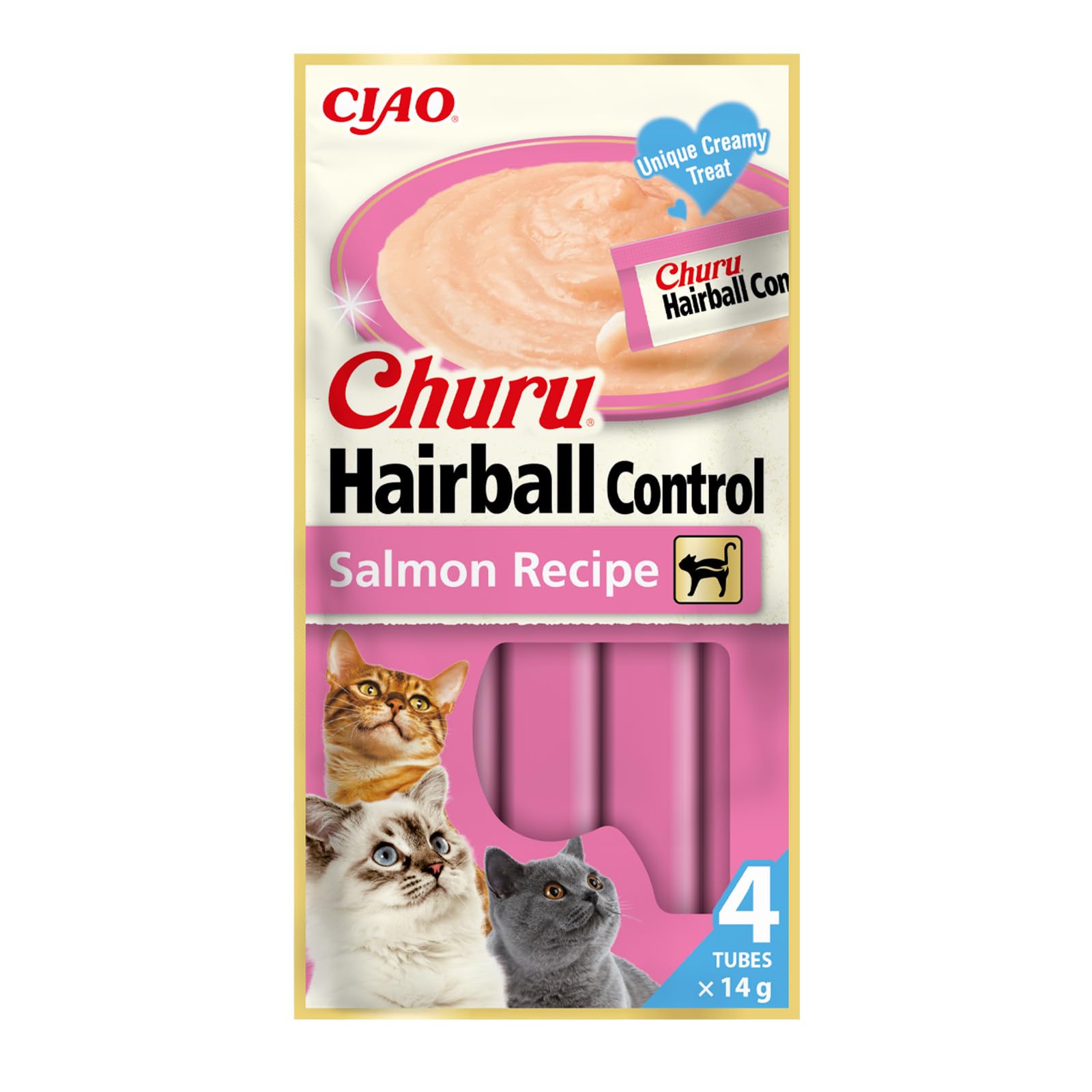 inaba-churu-hairball-control-pur-e-chat-saumon-4x14g image 1