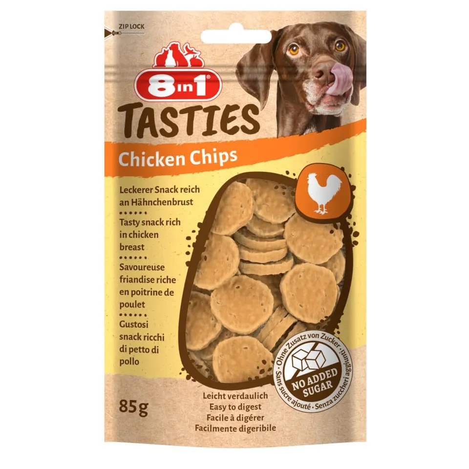 8in1-tasties-chicken-chips-friandise-chien-poulet-85g image 1