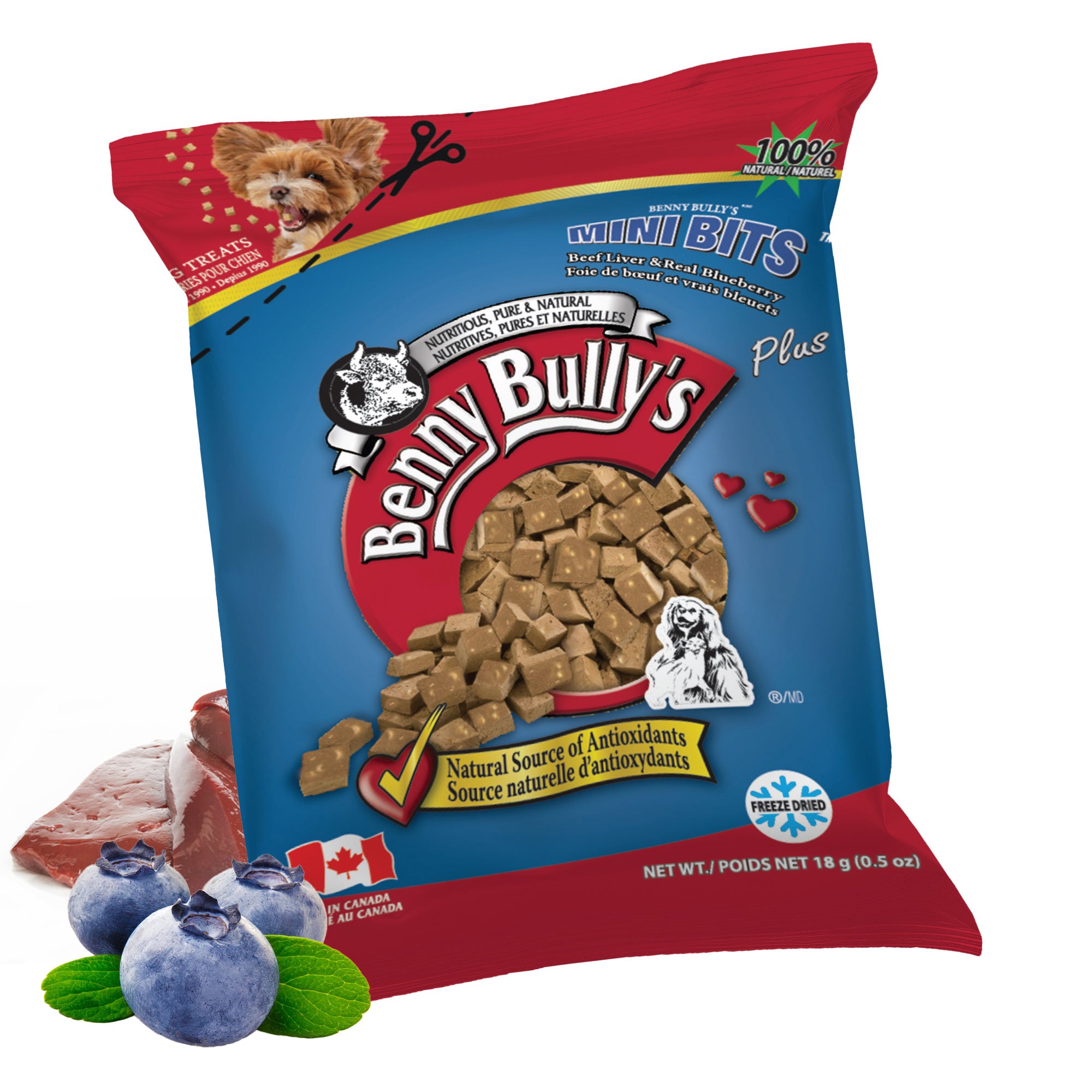 benny-bully-s-mini-bits-friandise-chien-foie-b-uf-myrtille image 2