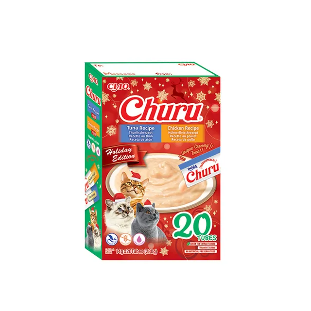 inaba-churu-cat-friandise-chat-thon-poulet-20x14g-hydratant image 1