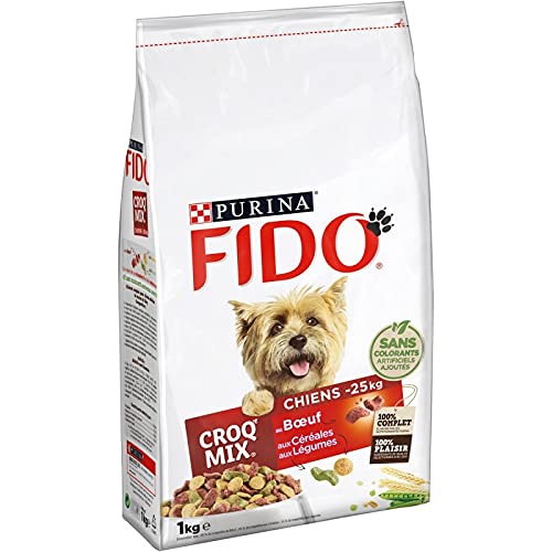 fido-croq-mix-croquettes-chien-adulte-b-uf-1-kg-lot-de-4 image 1