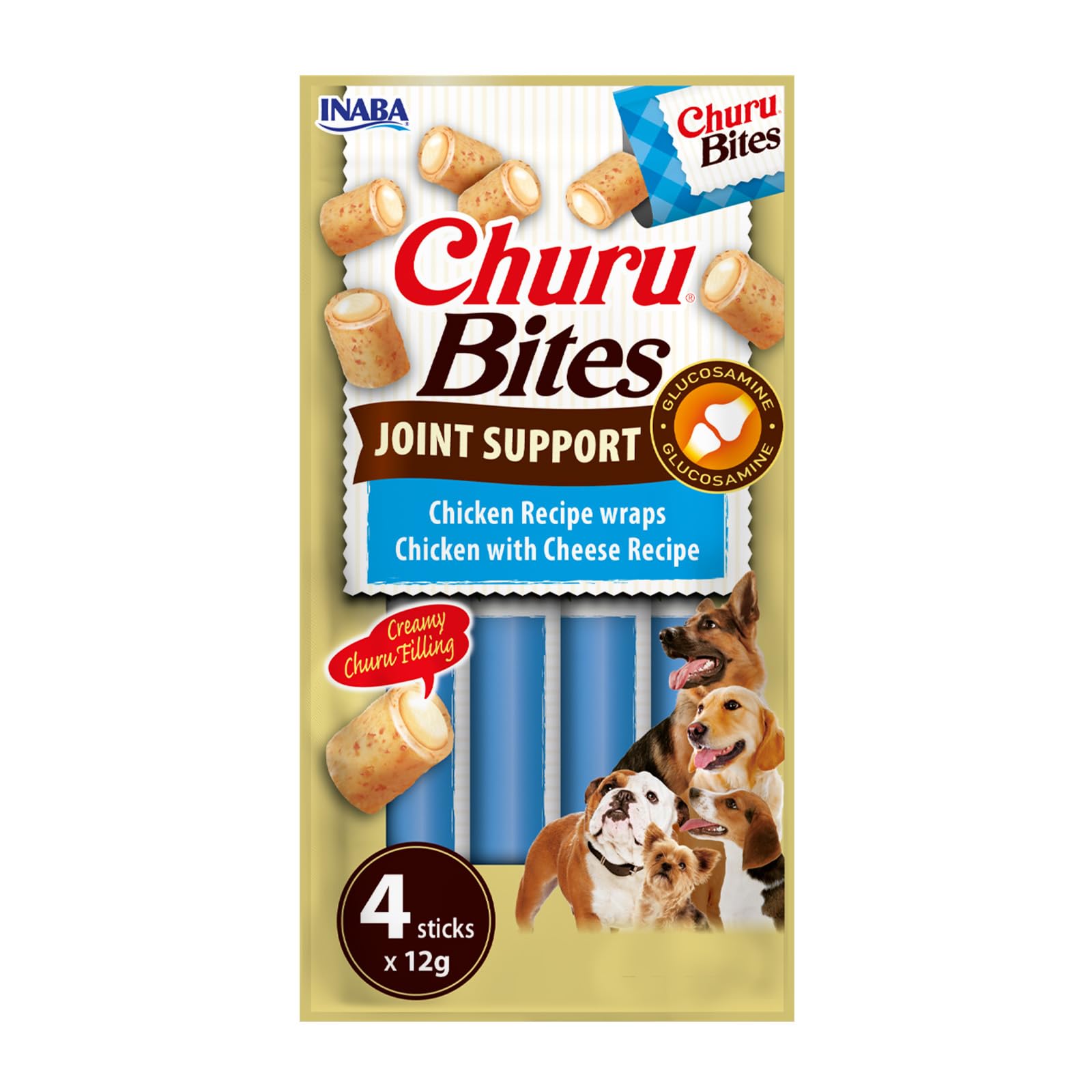 inaba-churu-bites-joint-support-friandise-chien-poulet-glucosamine-4x12g image 5