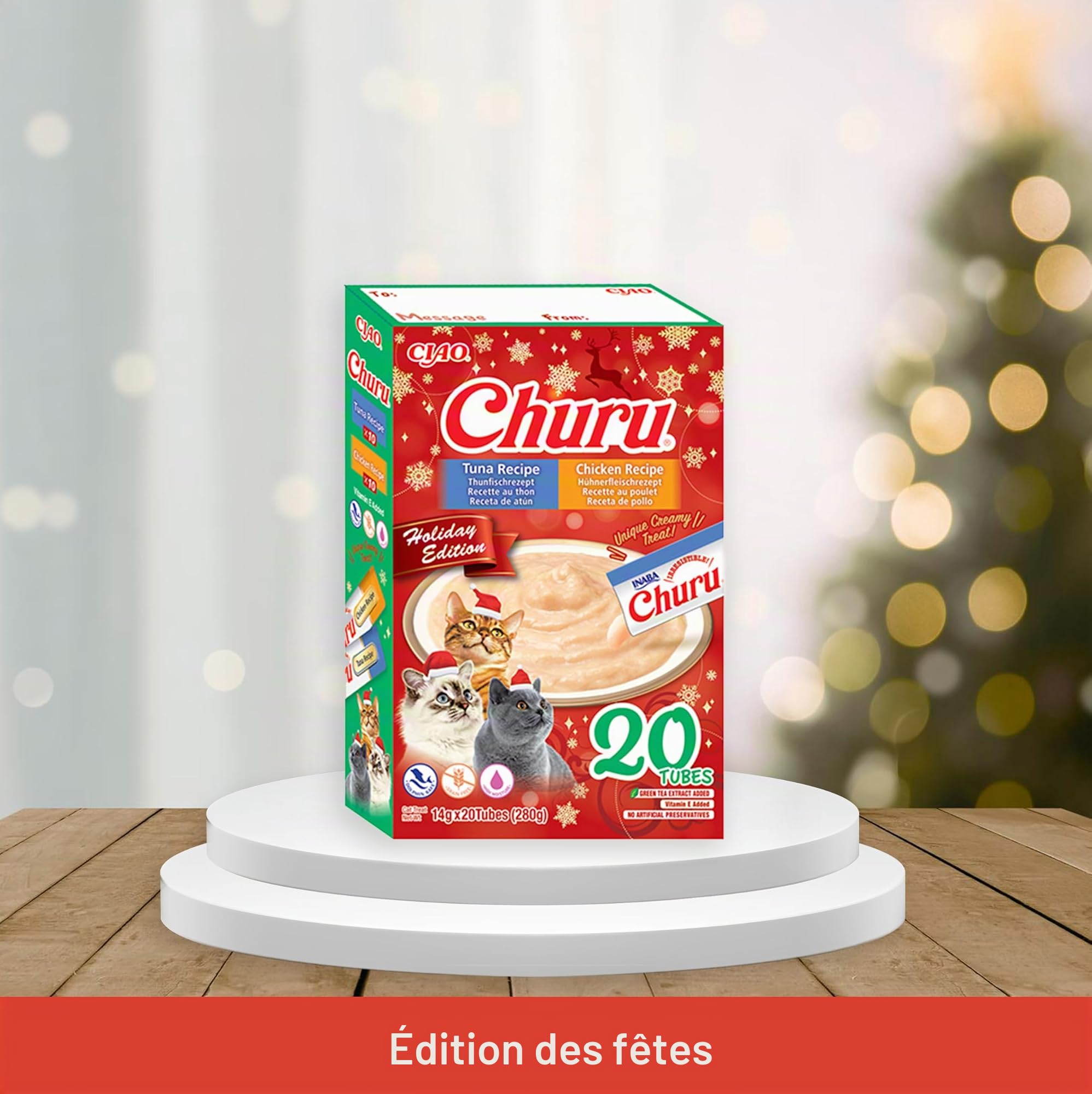 inaba-churu-cat-friandise-chat-thon-poulet-20x14g-hydratant image 2