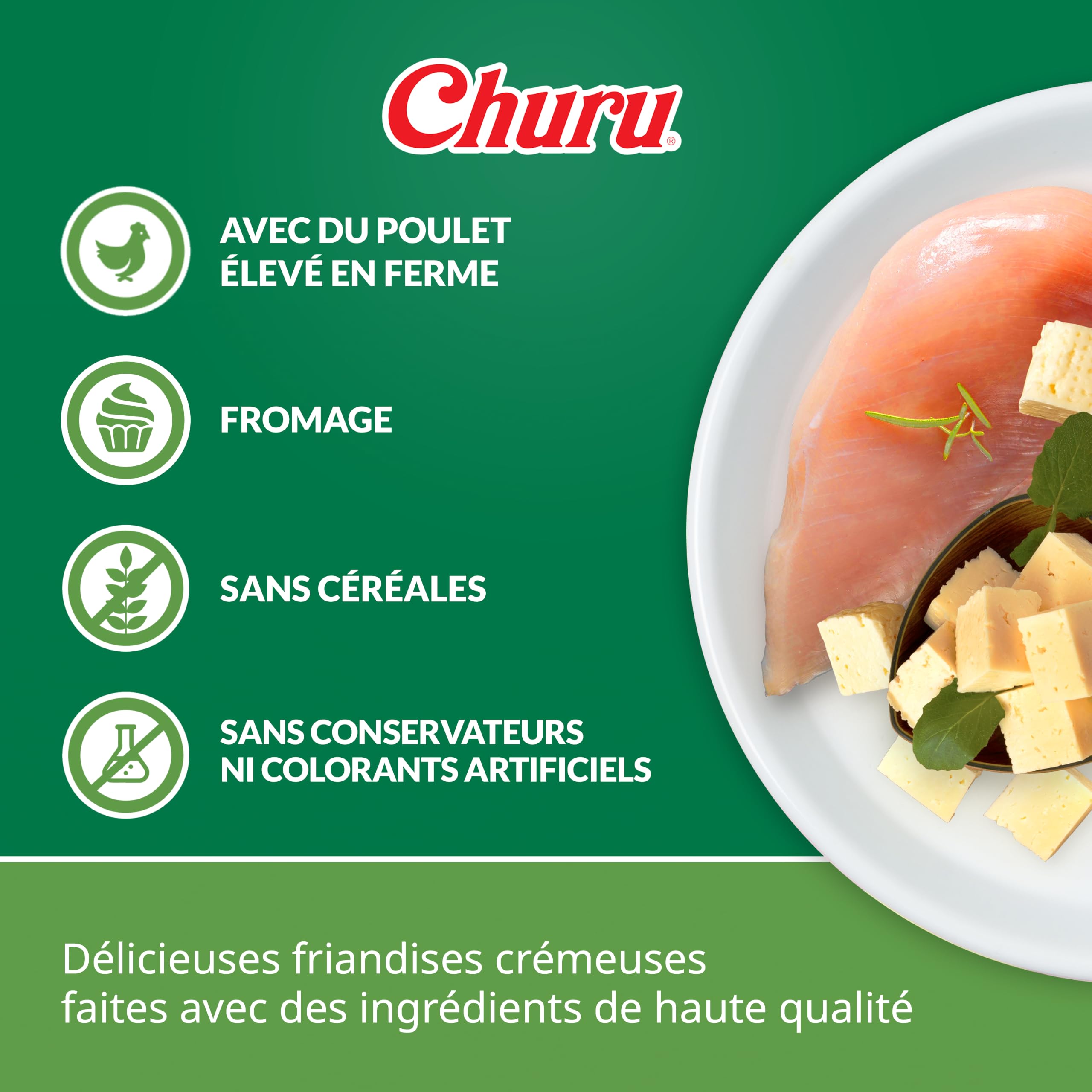 inaba-churu-dog-pur-e-chien-poulet-fromage-14x20g image 2